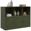 vidaXL Sideboard Olive Green Cold-rolled Steel Medium Sideboard