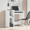 vidaXL Desk White Engineered wood 33.1 x 15.7 x 30.7 in Desk
