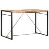 vidaXL Bar Table Mango Wood Brown Solid Mango Wood, Steel