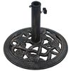 vidaXL Umbrella Base Black Cast Iron 15.7 in diameter