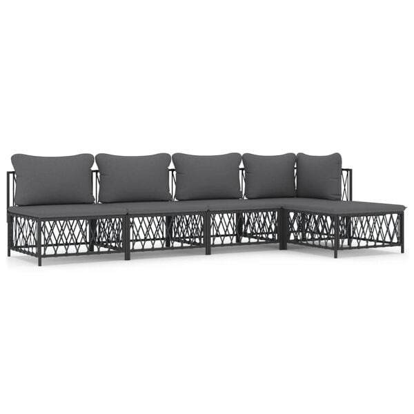 vidaXL Garden Lounge Set Anthracite