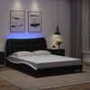 vidaXL Bed Frame Black and White