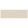 vidaXL Sunlounger Cream for cushion, Brown for wood