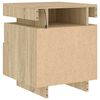 vidaXL Bedside Cabinet Set of 2 Sonoma oak Engineered wood Medium