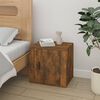 vidaXL Bedside Cabinet Set of 2 Smoked Oak Engineered wood Medium