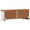 vidaXL TV Cabinet Brown and white Solid mango wood Standard TV Cabinet
