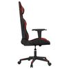vidaXL Gaming Chair Black and Wine Red Faux Leather