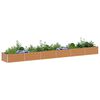vidaXL Garden Raised Bed Silver Galvanized Steel Extra Large