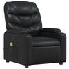 vidaXL Massage Recliner Chair Black