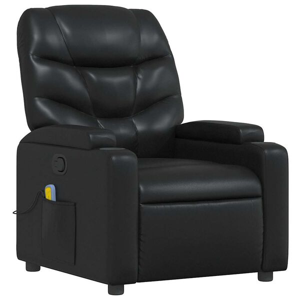 vidaXL Massage Recliner Chair Black
