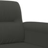 vidaXL 2-Seater Sofa Dark Gray 55.1" Microfiber Fabric