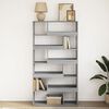 vidaXL Bookcase Grey sonoma Engineered wood Large Bookcase Rectangular