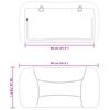 vidaXL Headboard Cushion Cream 100% polyester, PP fiber 31.5 in wide