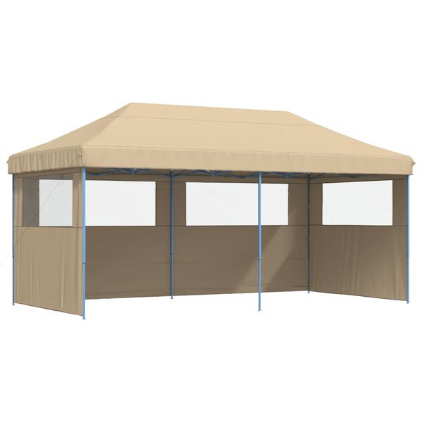 vidaXL Party Tent Beige, Blue