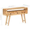vidaXL Sideboard 47.2"x11.8"x29.5" Rough Mango Wood