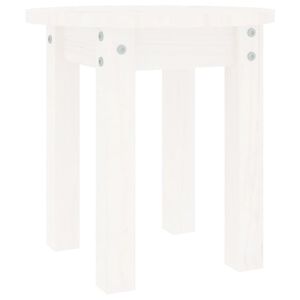 vidaXL Coffee Table White Solid pine wood Compact Durable Coffee Table