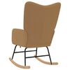 vidaXL Rocking Chair Beige Sherpa Fabric