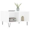 vidaXL Coffee Table White Engineered Wood, Metal Medium Coffee Table