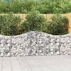 vidaXL Gabion Basket Set of 15 Silver Galvanized Steel Large