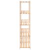 vidaXL 5-Tier Storage Racks 2 pcs 66.9"x15"x66.9" Solid Pinewood 1102.3 lb