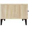 vidaXL TV Cabinet Sonoma oak Engineered wood, iron 59.1 x 13.6 x 11.8 in