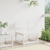 vidaXL Garden Sofa White Solid pine wood Standard Modular Garden Sofa
