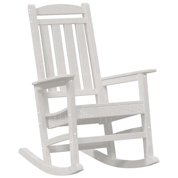vidaXL Garden Rocking Chair White 70 x 92 x 108cm HDPE