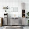 vidaXL Bathroom Cabinet Grey Sonoma Engineered Wood Compact