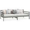 vidaXL Day Bed Grey Solid pine wood Twin