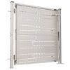 vidaXL Garden Gate 39.4" x 39.4" Stainless Steel