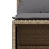 vidaXL Garden Sofa Set Beige, Light Grey PE rattan, coated steel Medium