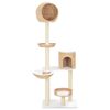 vidaXL Cat Tree Natural Seagrass, Soft plush, Sisal rope Large Cat Tree
