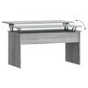 vidaXL Coffee Table Grey Sonoma Engineered Wood Standard Sliding Top