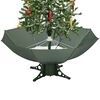 vidaXL Snowing Christmas Tree Green, White, Red, Gold