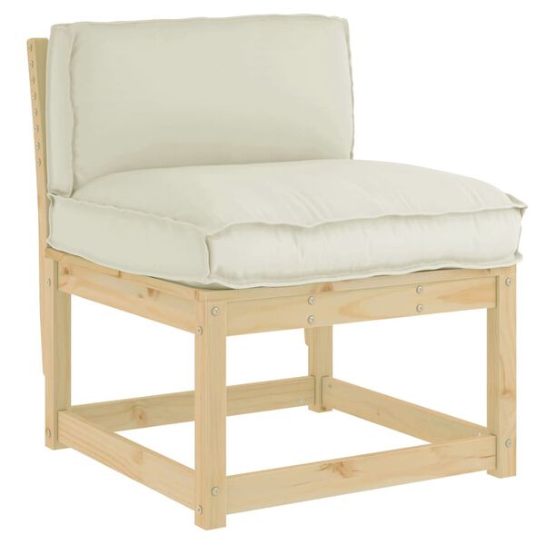 vidaXL Cushion Cream 27.56 x 15.75 x 4.72 in Oxford Fabric