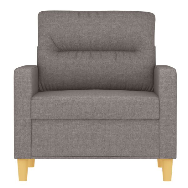 vidaXL Sofa Chair Taupe Fabric (100% polyester), metal, textilene, foam
