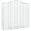 vidaXL Gabion Basket Set of 14 Silver Galvanized Iron Large
