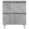 vidaXL Sideboard Set of 3 Concrete Grey Engineered Wood and Metal Large