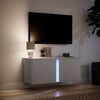 vidaXL TV Wall Cabinet White Engineered wood 31.5x12.2x13.8 in
