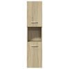 vidaXL Bathroom Furniture Set Sonoma Oak Engineered wood, Glass Medium