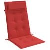 vidaXL Highback Chair Cushion Set of 2 Red Oxford fabric (100% polyester)