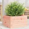 vidaXL Garden Planter Natural wood Solid Douglas wood 15.7x15.7x9.1 in