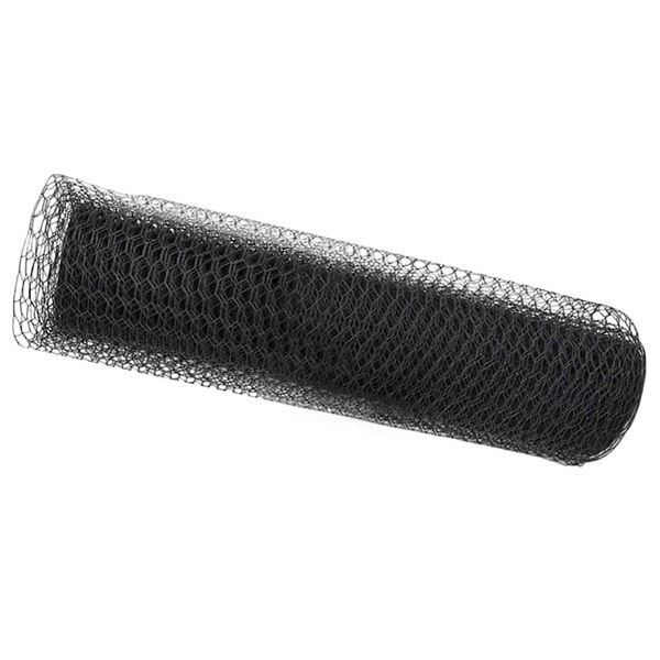 vidaXL Hexagon Fence Gray 0.4 x 25 m Steel