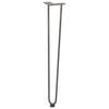 vidaXL Hairpin Table Leg Natural steel Solid powder-coated steel