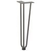 vidaXL Hairpin Table Leg Natural Steel Solid Powder-Coated Steel Standard