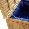 vidaXL Garden Storage Box Natural Bamboo Bamboo, Polyethylene