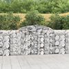 vidaXL Gabion Basket Set of 9 Silver Galvanized iron Large Durable