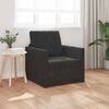 vidaXL Sofa Bed Black 29.13 x 30.31 x 31.89 in Velvet