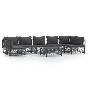 vidaXL Garden Lounge Set Anthracite