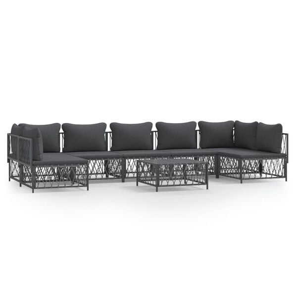 vidaXL Garden Lounge Set Anthracite